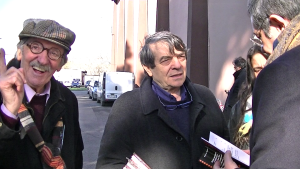 Silvano Agosti presso Cinecittà Studios con alcuni membri dell'AIC